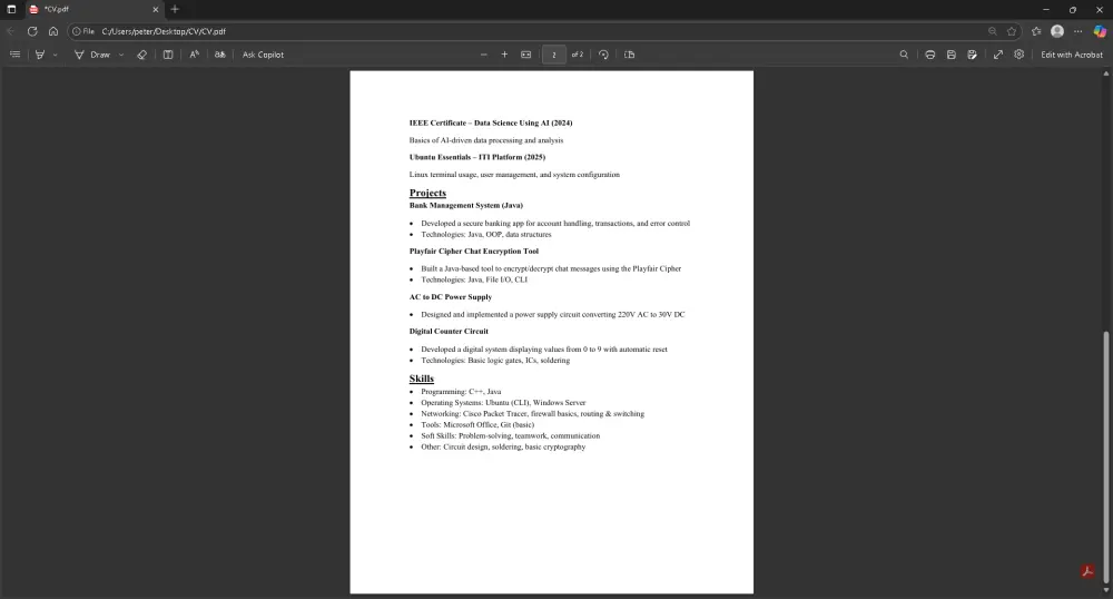 أُنشئ سيرة ذاتية و بورتفوليو احترافي