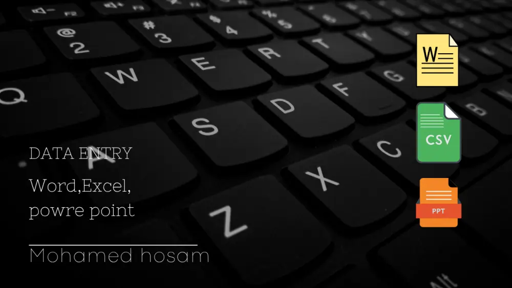 مدخل بيانات عن طريق مايكروسوفت اوفيس