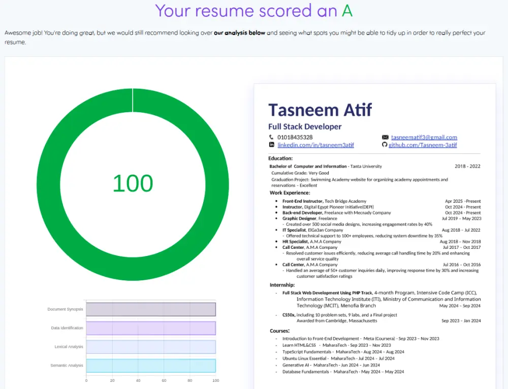 إنشاء سيرة ذاتية احترافية متوافقة مع نظام ATS