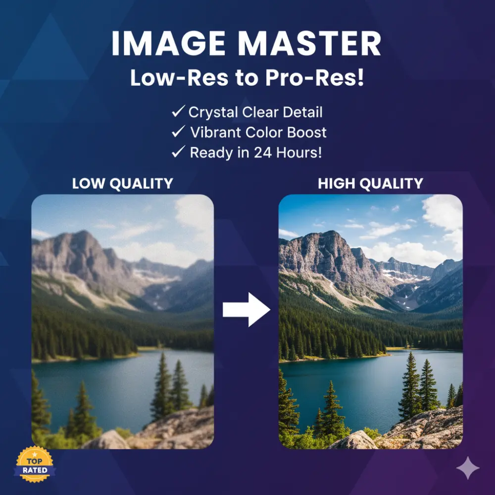 تحسين جودة الصور وجعلها عالية الدقة مع إزالة الضوضاء والتشويش باحترافية