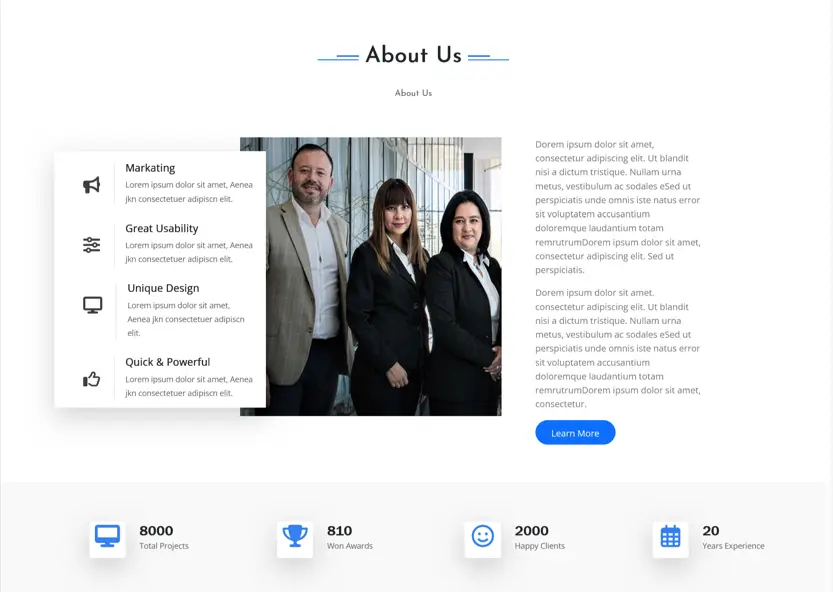 تصميم Landing Page احترافيه