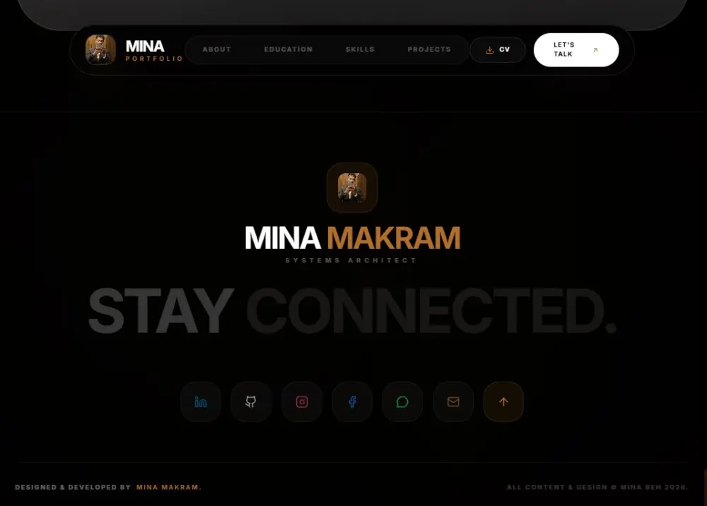 تصميم وتطوير بورتفليو احترافي متجاوب باستخدام أحدث التقنيات