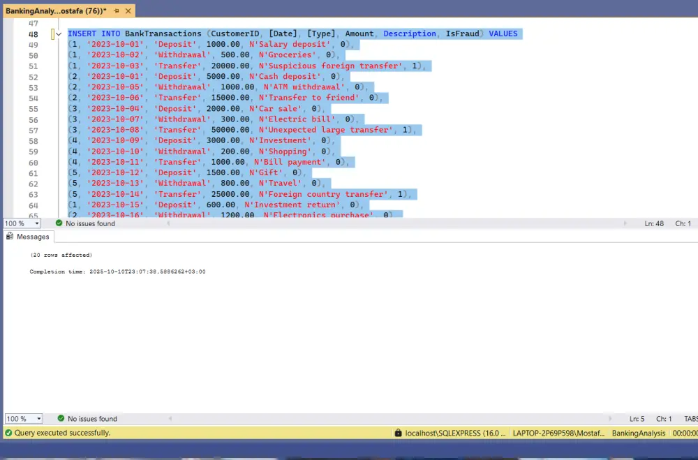 Data Analysis باستخدام Excel ,Power BI ,Python, SQL