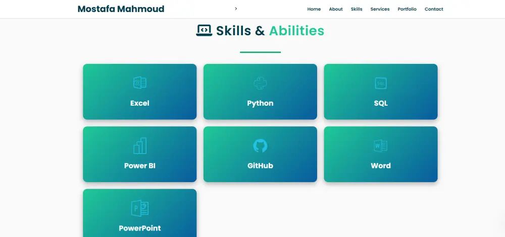 تصميم Portfolios احترافية بـ HTML, CSS, JavaScript