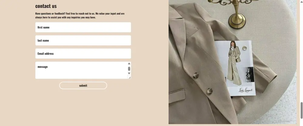 تصميم صفحة متجر إلكتروني بسيط لبيع الملابس باستخدام HTML وCSS