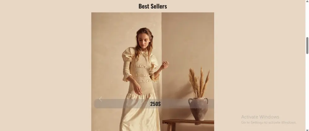 تصميم صفحة متجر إلكتروني بسيط لبيع الملابس باستخدام HTML وCSS