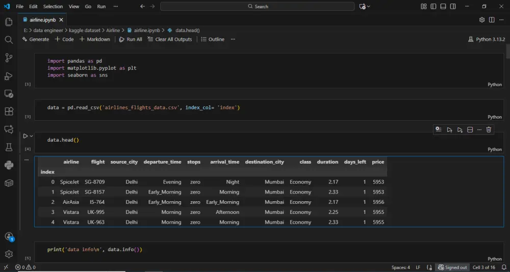 تحليل بيانات باستخدام بايثون