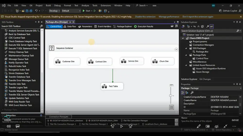 ETL متكاملة: استخراج، تنسيق وتخزين البيانات مع بناء Data Warehouse