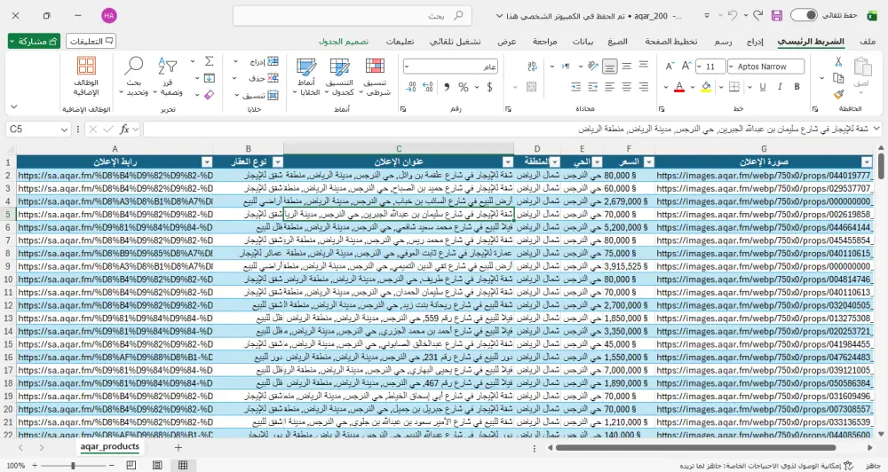 خدمة سحب واستخراج البيانات من المواقع والمتاجر الإلكترونية (Web Scraping) باستخدام Python