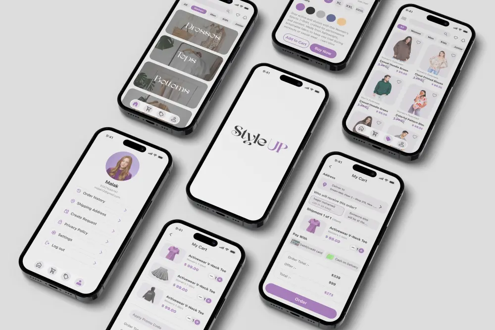 تصميم واجهات UI/UX عصرية واحترافية لمواقعك وتطبيقاتك