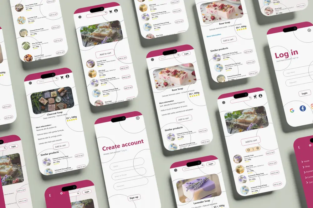 تصميم واجهات وتجربة مستخدم (UI/UX) عصرية واحترافية لتطبيقك