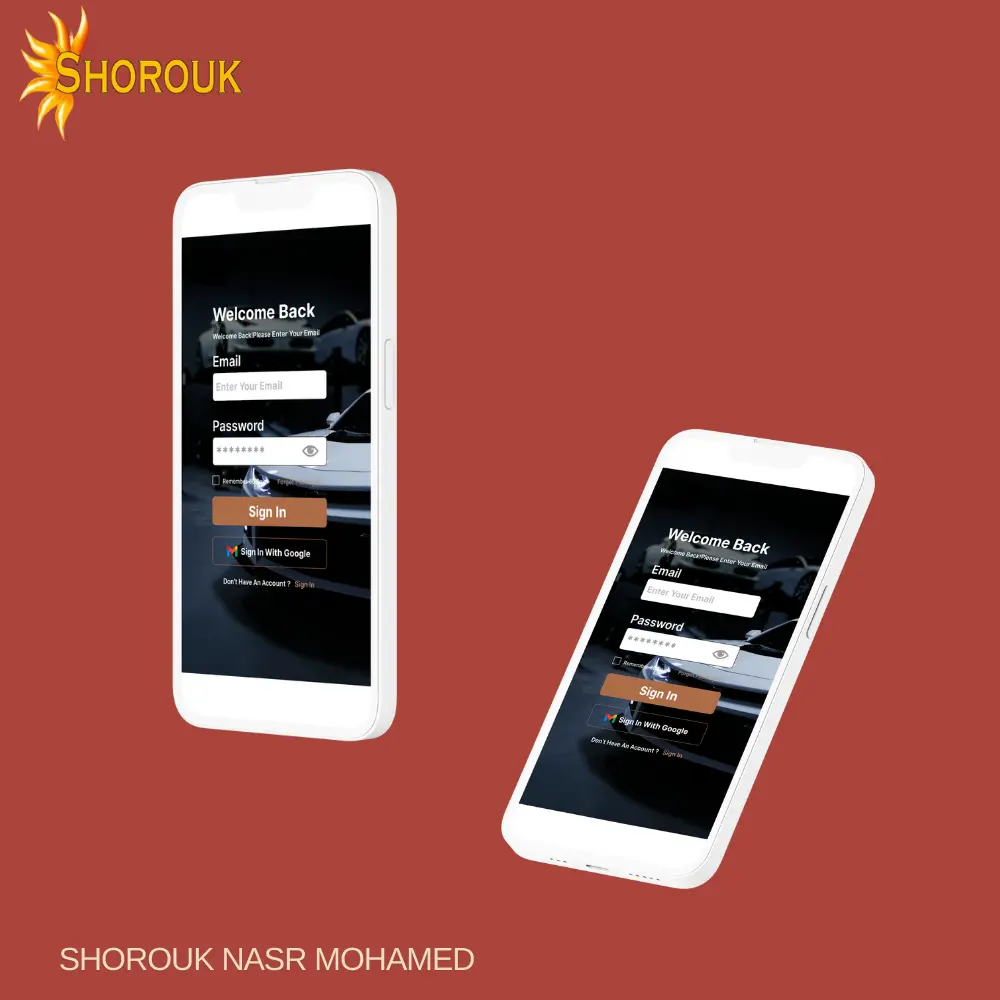 تصميم واجهة لتطبيق موبايل او ويب مكون من شاشة واحدة او صفحتين للمواقع