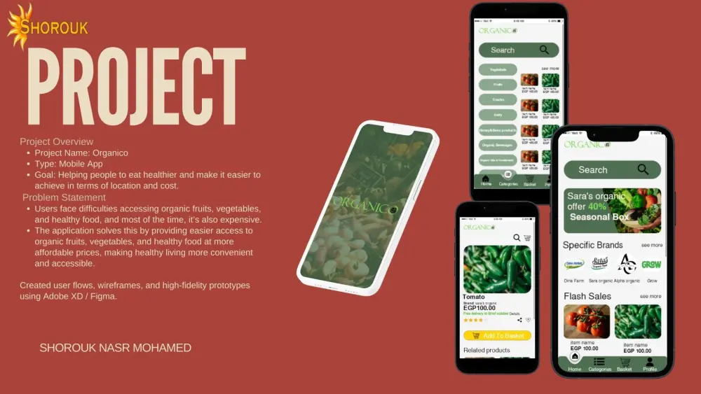 تصميم واجهة لتطبيق موبايل او ويب مكون من شاشة واحدة او صفحتين للمواقع
