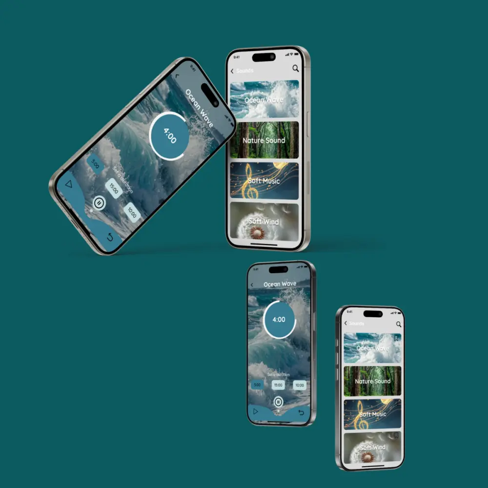 تصميم واجهة لتطبيق موبايل او ويب مكون من شاشة واحدة او صفحتين للمواقع