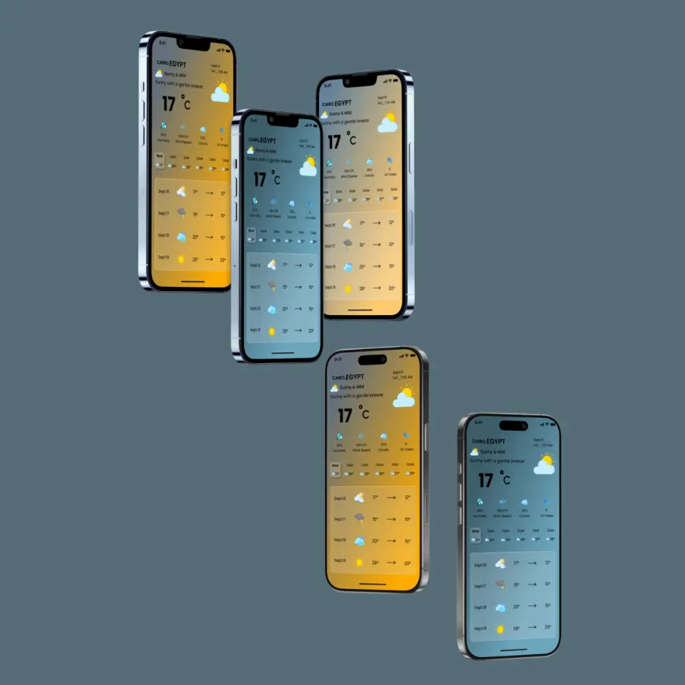 تصميم واجهة لتطبيق موبايل او ويب مكون من شاشة واحدة او صفحتين للمواقع