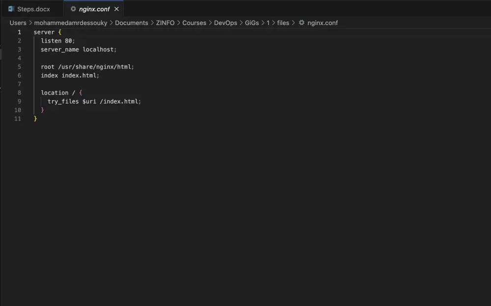 تحويل مشروع الى DockerImage عن طريق عمل Docker File  للمشروع