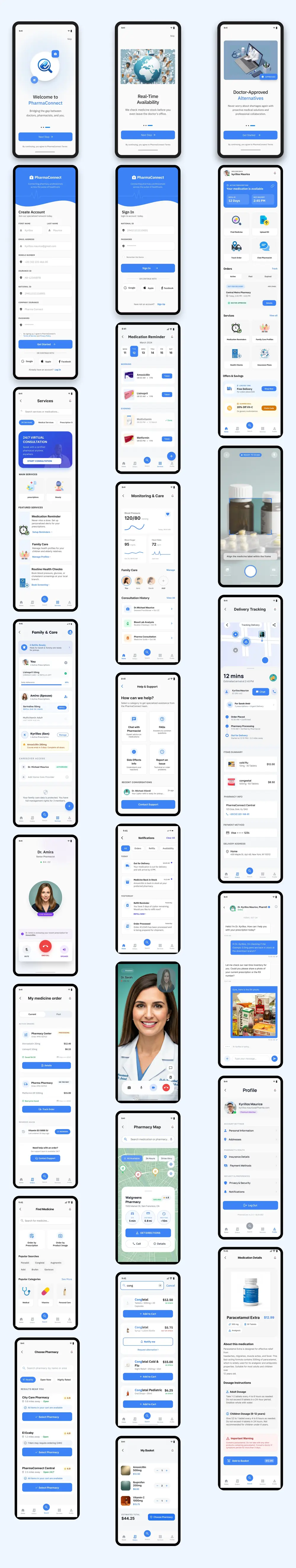 تصميم واجهة وتجربة المستخدم UI/UX لتطبيق مويايل باحترافية بأستخدام فيجما