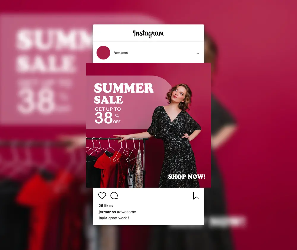 تصميم بوست سوشيال ميديا احترافي مخصص لمجالك