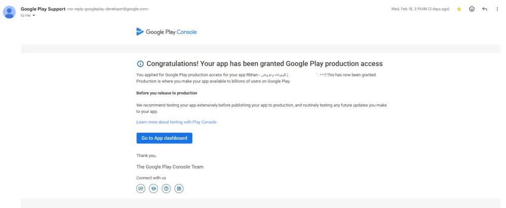 اختبار مغلق لتطبيقات Google play وتفعيل إذن الاصدار العلني
