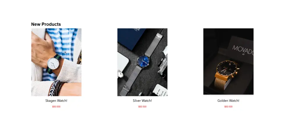 موقع تجارة إلكترونية حديث للساعات