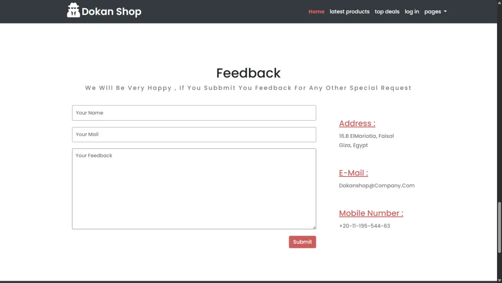 موقع تجارة إلكترونية حديث للملابس