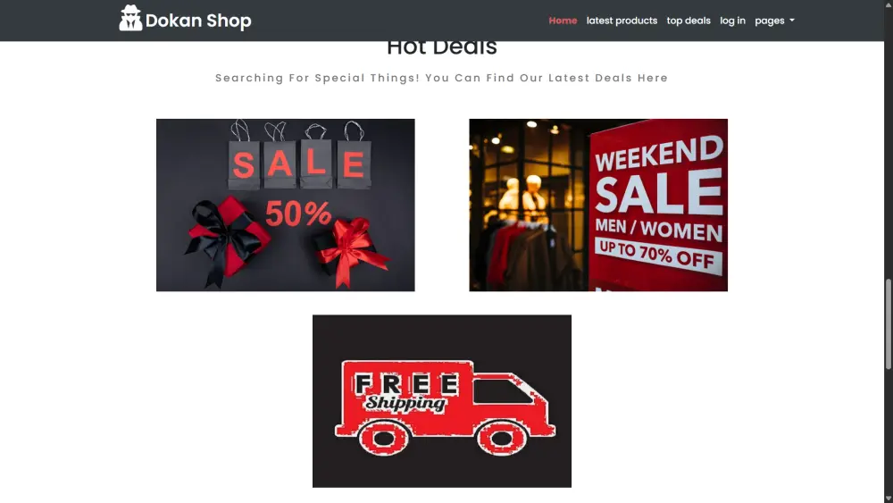 موقع تجارة إلكترونية حديث للملابس