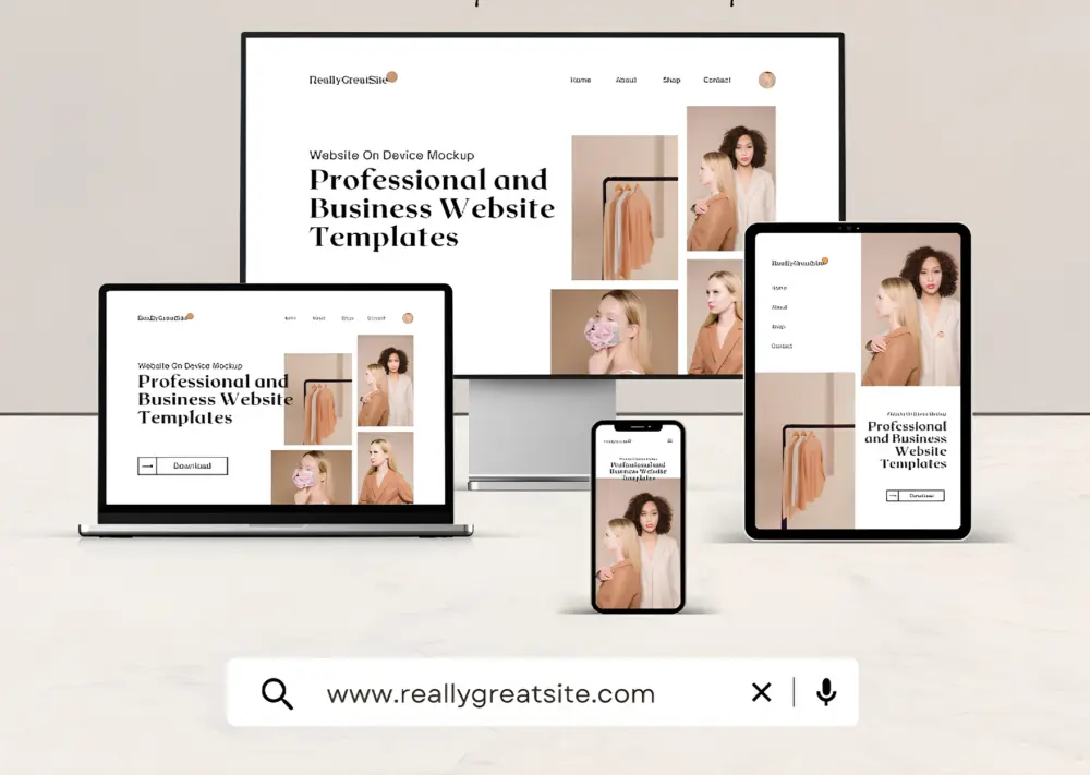 تصميم موقع إلكتروني احترافي ومتجاوب مع جميع الاجهزه(بورتفوليو – شركة – متجر)