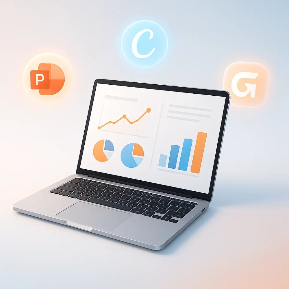 تصميم عروض تقديمية احترافية (PowerPoint - Canva - Gamma)