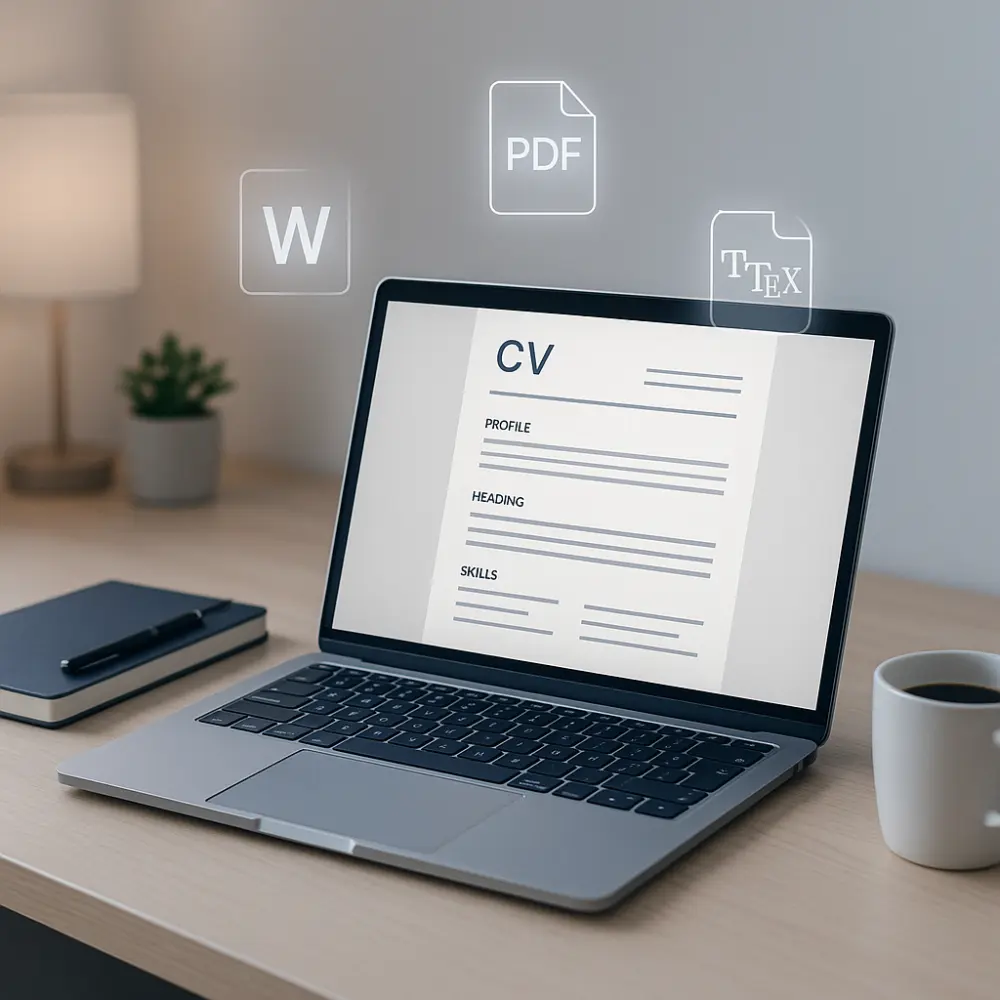 كتابة وتصميم سيرة ذاتية احترافية متوافقة مع نظام ATS + بصيغة LaTeX وWord