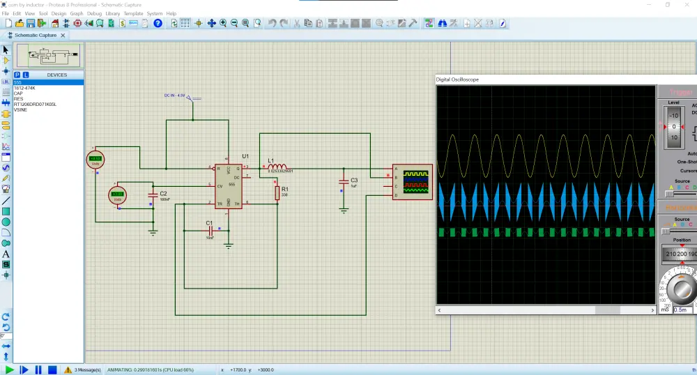 تصميم دوائر كهربائية احترافية على برنامج Proteus مع تنفيذ المحاكاة (Simulation) للتأكد من كفاءة الدائرة ودقتها