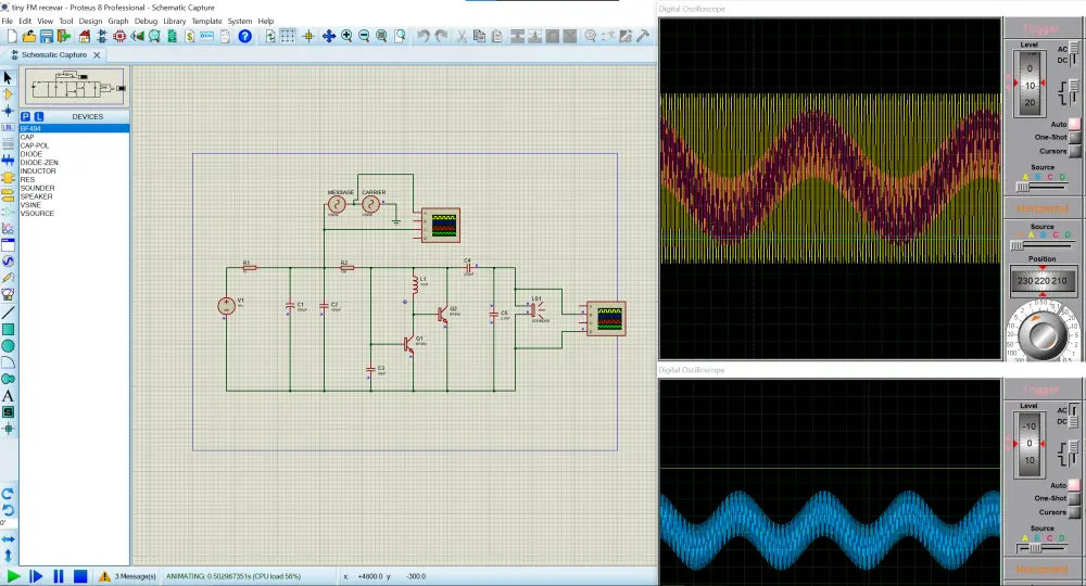 تصميم دوائر كهربائية احترافية على برنامج Proteus مع تنفيذ المحاكاة (Simulation) للتأكد من كفاءة الدائرة ودقتها