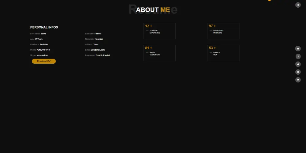 تصميم Portfolio احترافي.