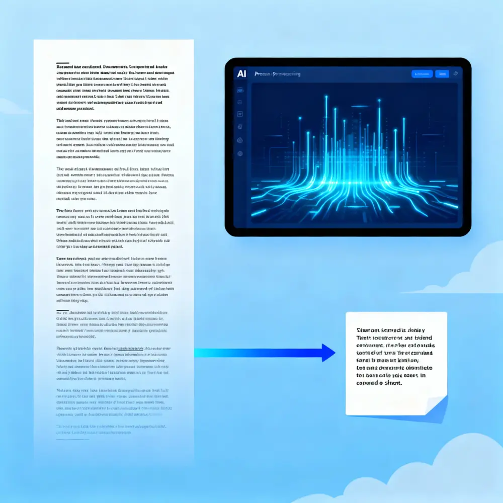 تلخيص النصوص والمستندات باستخدام الذكاء الاصطناعي
