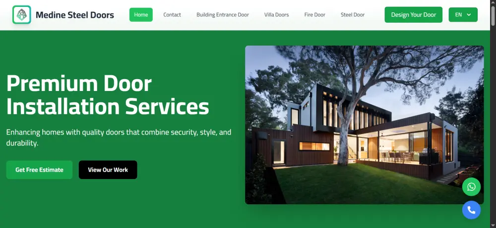 عمل موقع الكترونى احترافى ومتجاوب بلغة php