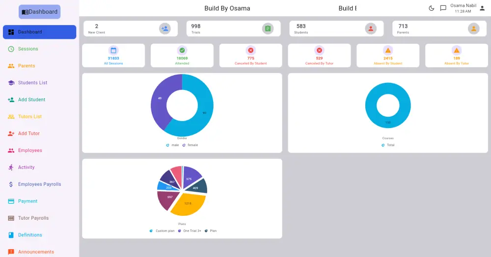 System - لاداره الطلاب والمعلمين