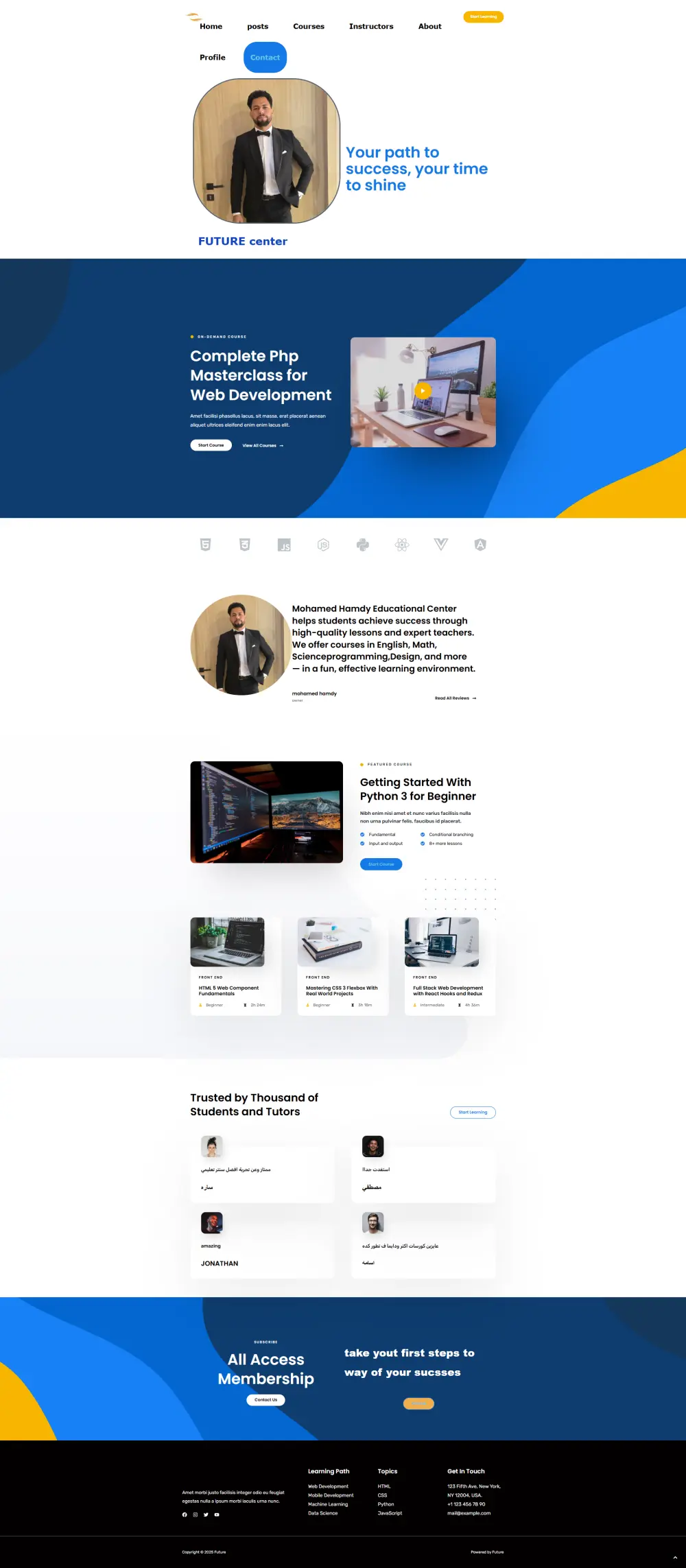 انشاء موقع وردبريس كامل وتخصيصه ليتناسب مع احتياجاتك