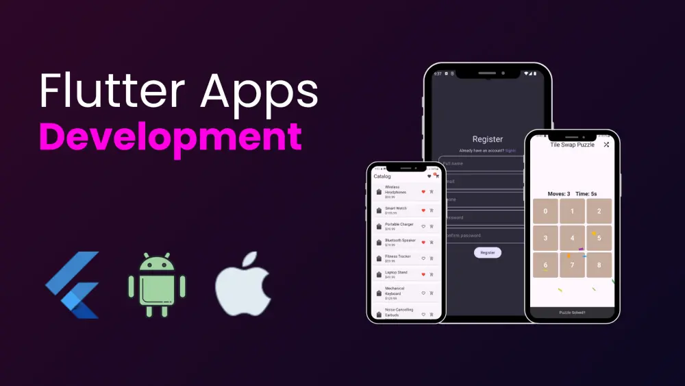 انشاء وتصميم تطبيقات احترافيه للاندرويد وios باستخدام فلاتر