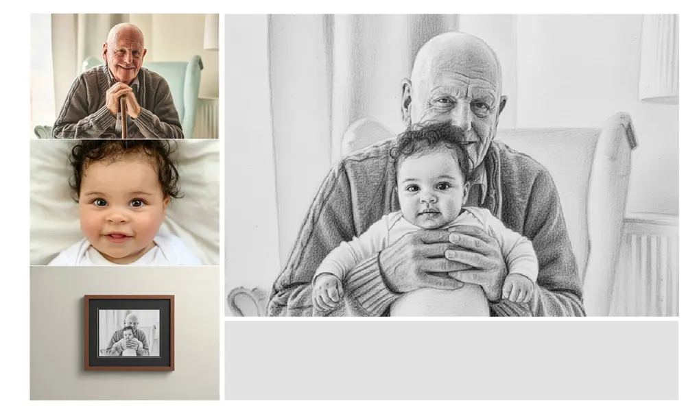 رسم صورتك الشخصية بالرصاص أو الملونات الخشبية