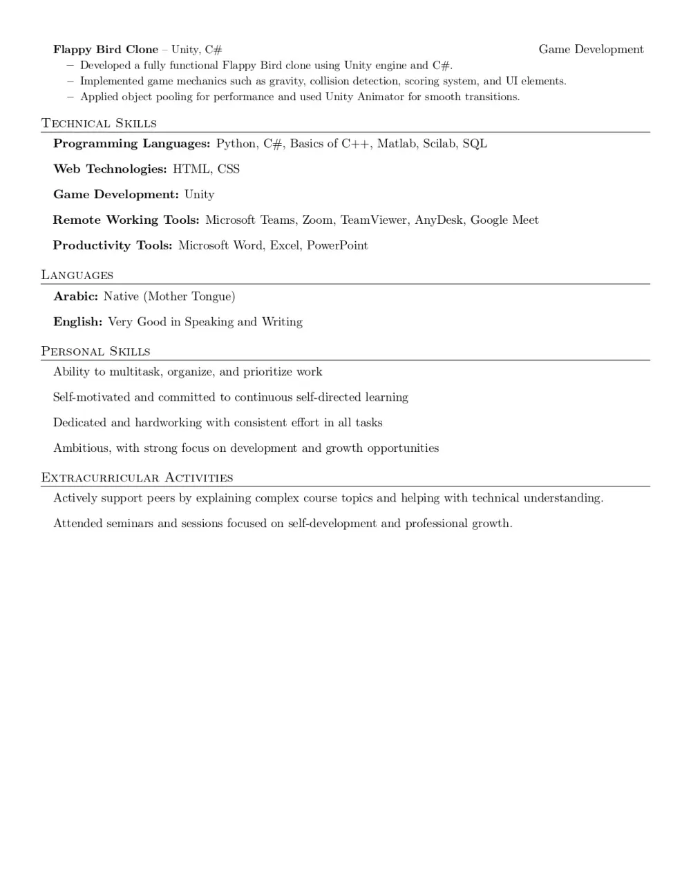 تصميم وكتابة سيرة ذاتية احترافية تتجاوز أنظمة التوظيف (ATS)