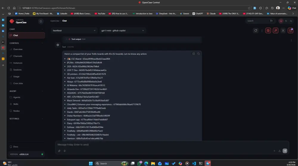 سأقوم بتثبيت OpenClaw وإعداد الأتمتة لك خطوة بخطوة