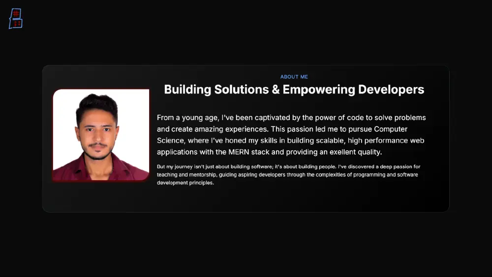 تصميم موقع ملف شخصي بورتفوليو Portfolio