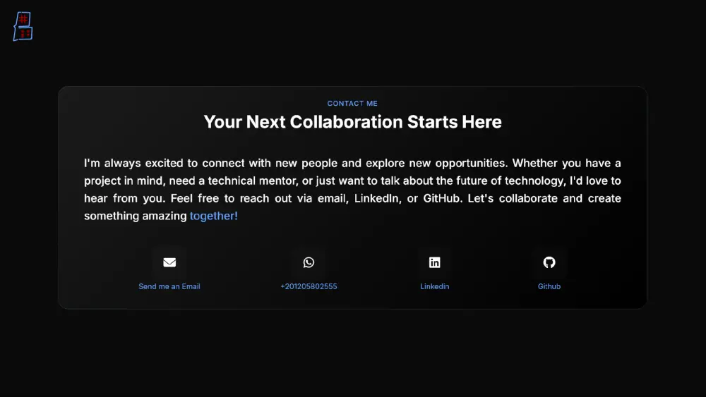 تصميم موقع ملف شخصي بورتفوليو Portfolio