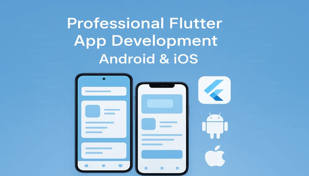 سأطور لك تطبيق Flutter احترافي يعمل على أندرويد و iOS