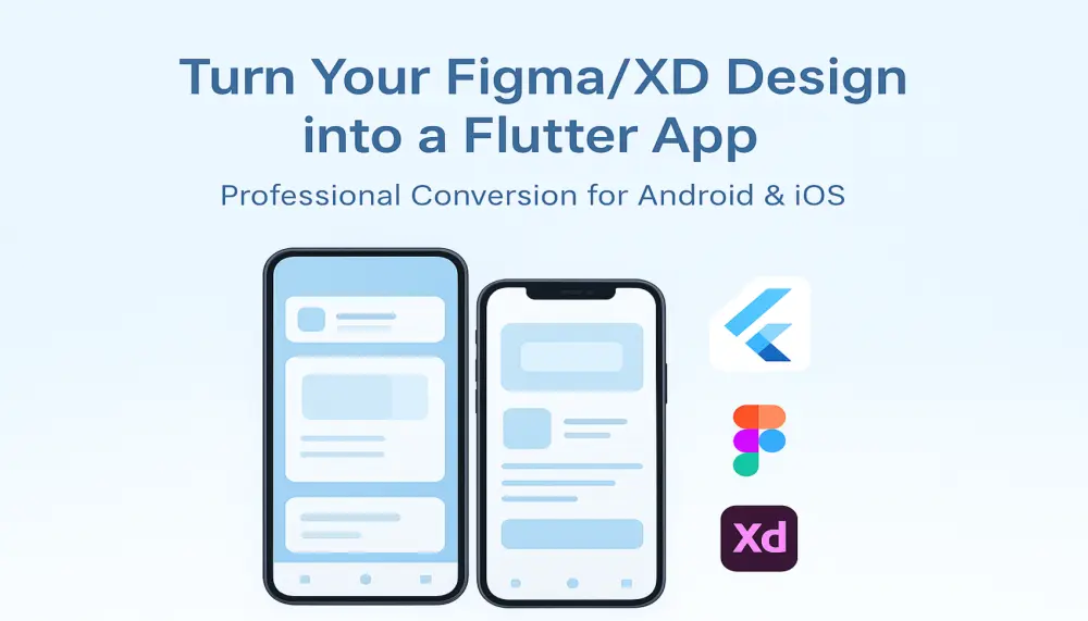 سأحول تصميمك على Figma إلى واجهات تطبيق Flutter احترافية