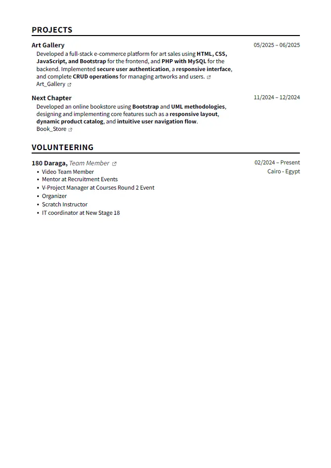 خدمة إنشاء CV