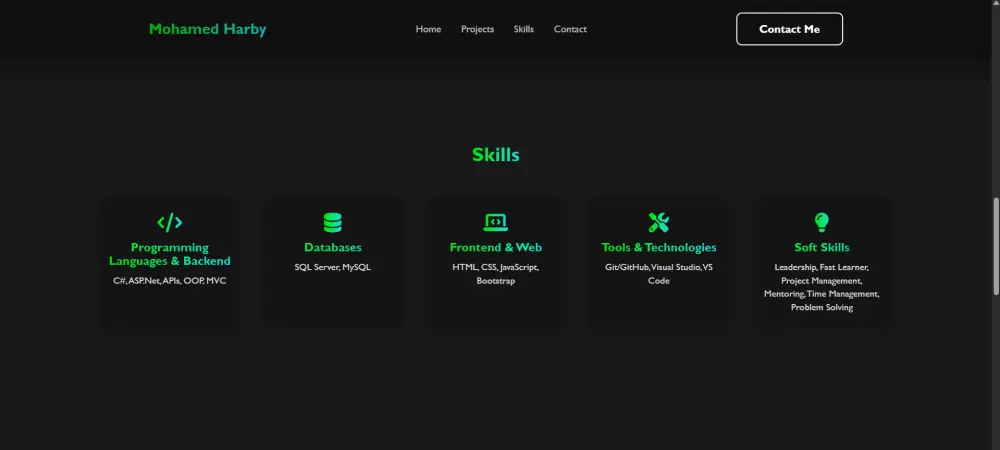 انشاء صفحة  (One Page Portfolio)