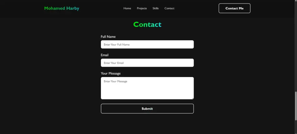 انشاء صفحة  (One Page Portfolio)