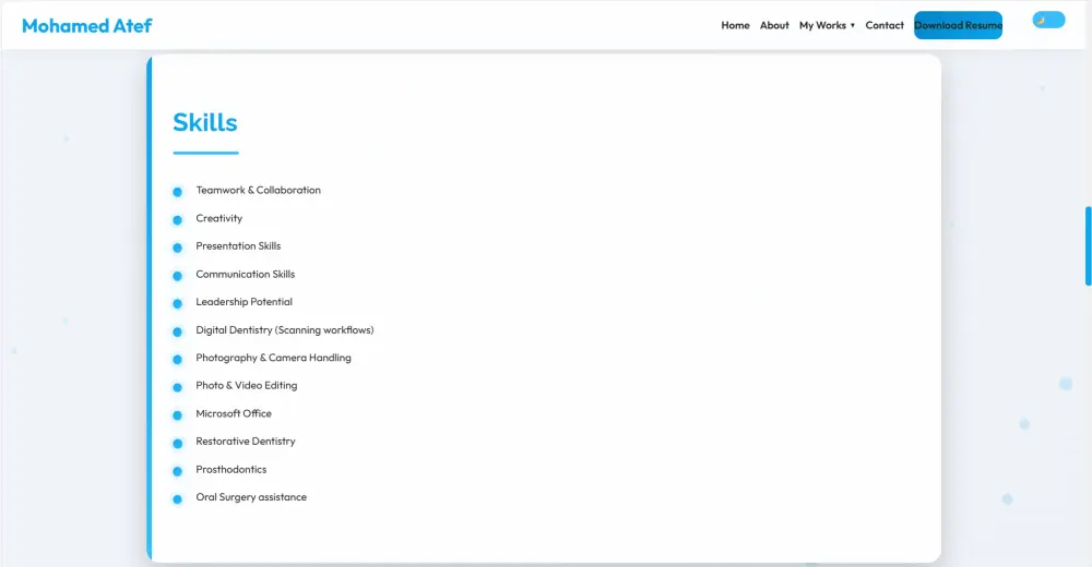 تصميم بورتوفليو جذاب واحترافي متجاوب علي الموبايل والكمبيوتر