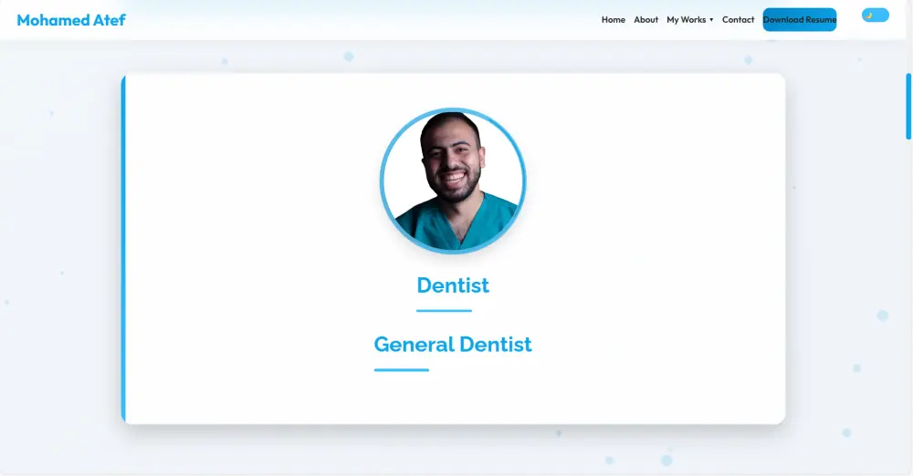 تصميم بورتوفليو جذاب واحترافي متجاوب علي الموبايل والكمبيوتر