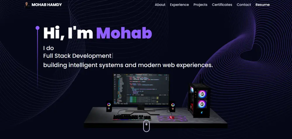 إنشاء موقع Portfolio شخصي احترافي باستخدام React و tailwind